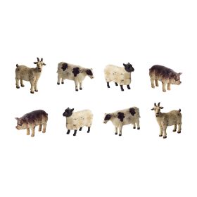 Rustic Farm Animal Figurine (Set of 8)