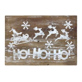 Wood "Ho Ho Ho" Wall Sign 19.5"L