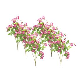 Pink Floral and Bud Spray (Set of 6)