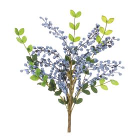 Blue Berry Leaf Spray (Set of 6)