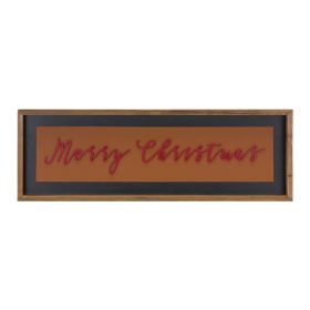 Wood Merry Christmas Sign 23.5"L