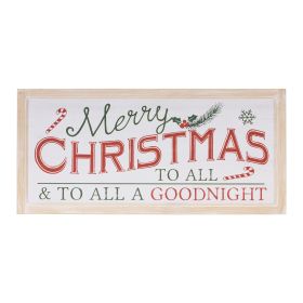 Wood Merry Christmas Sign 30"L