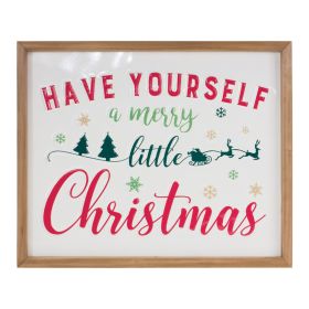 Merry Little Christmas Sign 15.75"L