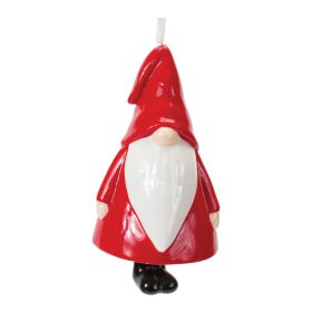 Ceramic Gnome Bell Ornament (Set of 12)