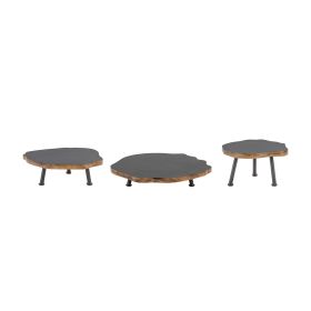 Tree Disc Pedestal Tray (Set of 3)