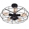 5 Light Modern Black Iron Sphere Modern Chandelier