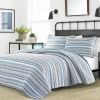 Twin 2 Piece Nautical Anchor Blues 100-Percent Cotton Reversible Quilt Set