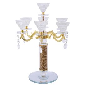 Ambrose Candle Holder with Pendants (Holds 7 Candles)