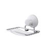 Wall Mount Suction Soap Dish Stainless Steel Bar Soap Holder Soap Box Bathroom Shower Room Kitchen Sponge Holder Soap Organizer Storage Tray