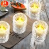 24Pcs Clear Glass Candle Holders Votive Tealight Candle Holder Set for Wedding Party Birthday Table Centerpiece Decor