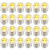 24Pcs Clear Glass Candle Holders Votive Tealight Candle Holder Set for Wedding Party Birthday Table Centerpiece Decor