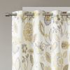 Jacquard Printed Room Darkening Curtain Panel