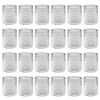 24Pcs Clear Glass Candle Holders Votive Tealight Candle Holder Set for Wedding Party Birthday Table Centerpiece Decor