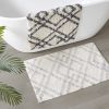 Geo Diamond Yarn Dyed Cotton Tufted Bath Rug