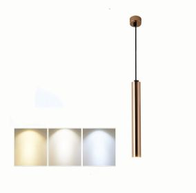 French Gold Long Cylindrical Chandelier (Option: 6x60CM astigmatism)