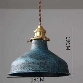 Cafe Simple Living Room Pendant Lamp (Option: Blue C)