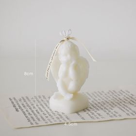 Angel Candle Aromatherapy Desktop Decoration (Color: White)