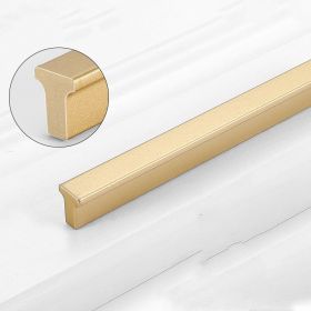 Gold Wardrobe Door Handle Lengthened Aluminum Alloy Cabinet Drawer Cabinet Door Handle (Option: T base Gold800)