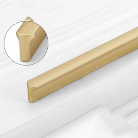 Gold Wardrobe Door Handle Lengthened Aluminum Alloy Cabinet Drawer Cabinet Door Handle (Option: Round T Gold192)