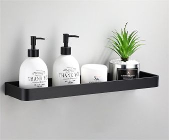 Bathroom Towel Rack with Hook and Rod Apace Aluminum Shelf (size: shelve-30cm)