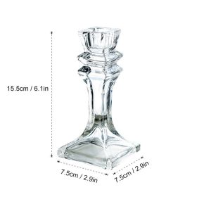 Wedding Centerpiece Candle Holders Candlestick Glass Candle Holder Romantic Wedding Centerpieces For Tables Wedding Home Decor (Color: 15.5x8cm1)