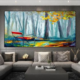 Hand painted abstract contracted manual rich tree family adornment of contemporary sitting room wall mural painting art hall (size: 150x220cm)