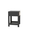 15.75" Rattan End table with drawer, Modern nightstand, side table for living roon, bedroom